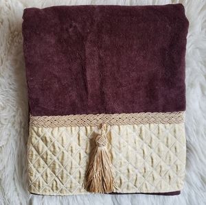 Beautiful Hand Embellished Towel with Tassel Trim NWT